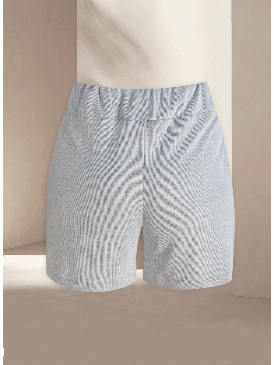 Mardo Gray Knit Shorts