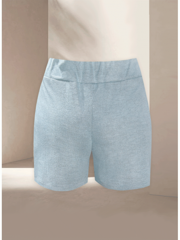 Mardo Blue Knit Shorts