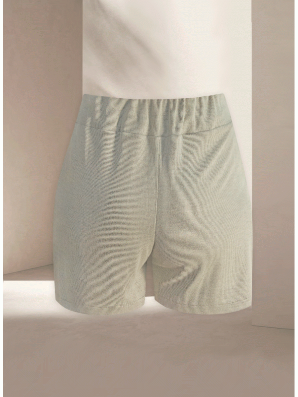 Mardo Green Knit Shorts
