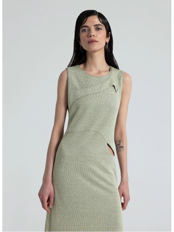 Raisa Green Knit Dress